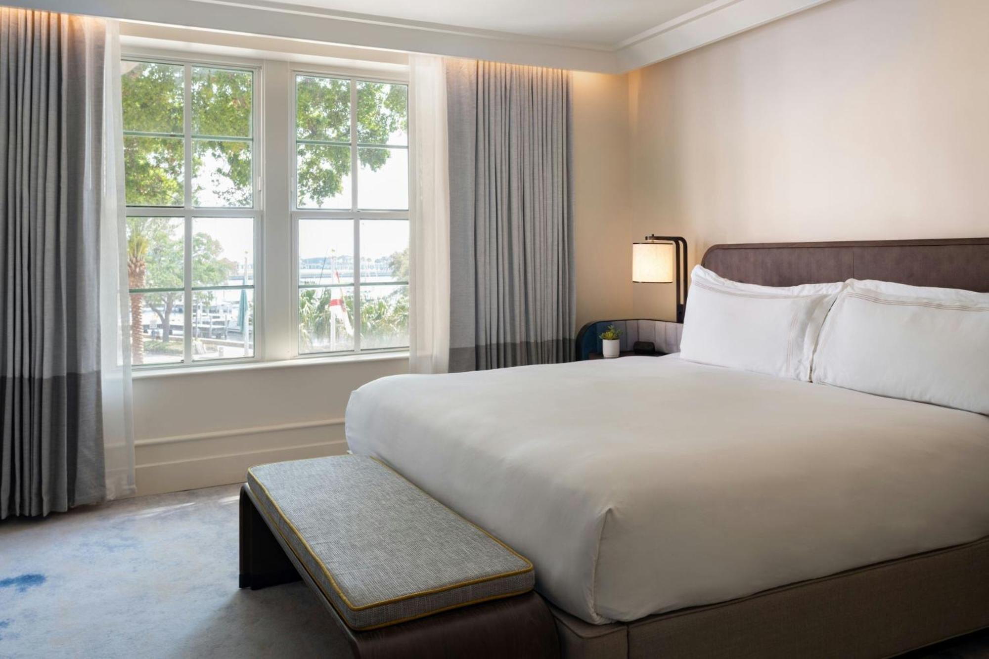Premium King Room Bay View Upper Floor Roll Shower Mobility Accessible Historic
